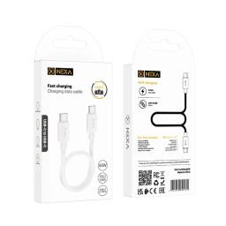 کابل شارژ 60 وات Type-C نکسا مدل L3 طول 25 سانتی‌ متر