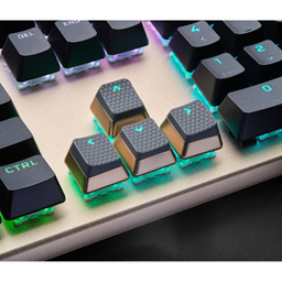 کیبورد باسیم مکانیکال مخصوص بازی کورسیر مدل K100 RGB Midnight Gold