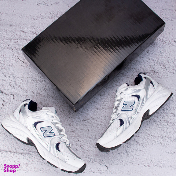 کفش ورزشی زنانه مدل نیوبالانس 530 کد 2347 رنگ سفید سرمه ای