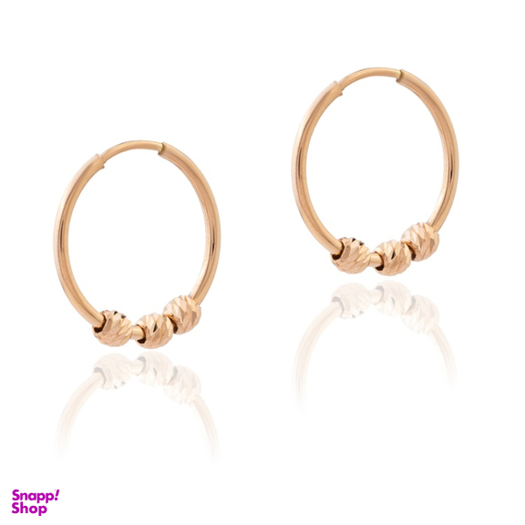 گوشواره طلا 18 عیار زنانه داریم طرح البرنادو 3S