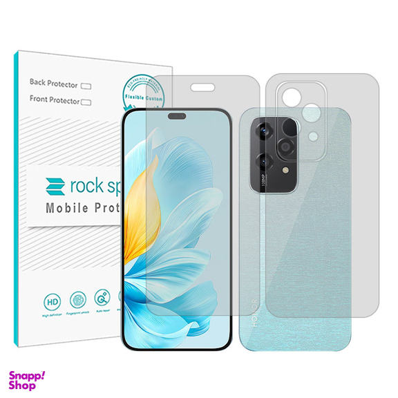 محافظ صفحه نمایش شفاف راک اسپیس مدل Resistant مناسب گوشی موبایل آنر 200 Lite به همراه محافظ پشت گوشی