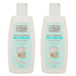 شامپو بدن کرمی نوزاد مامابیبی حجم 200 میلی لیتر بسته 2 عددی