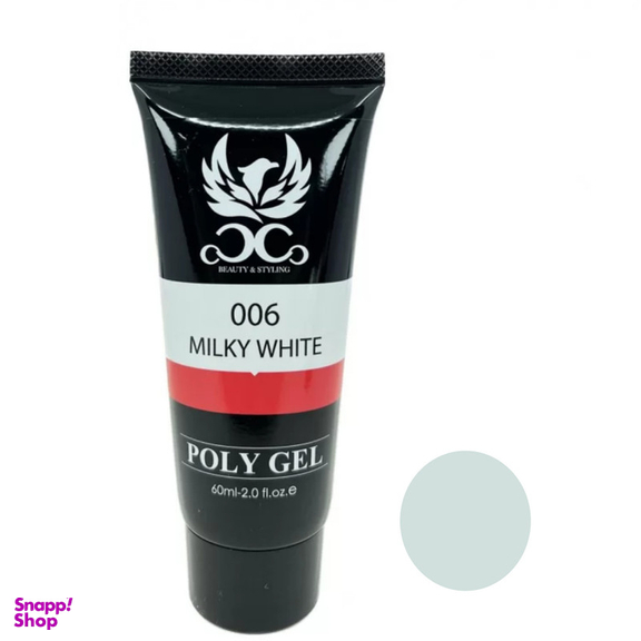 پلی ژل کاشت ناخن کوکو مدل 006 رنگ شیری حجم 60 میلی لیتر