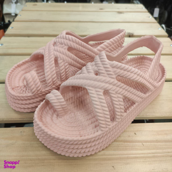 دمپایی دخترانه زیتون مدل ساحلی رنگ صورتی