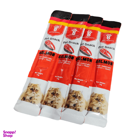 بستنی گربه بایو موزارا طعم ماهی سالمون بسته 4 عددی