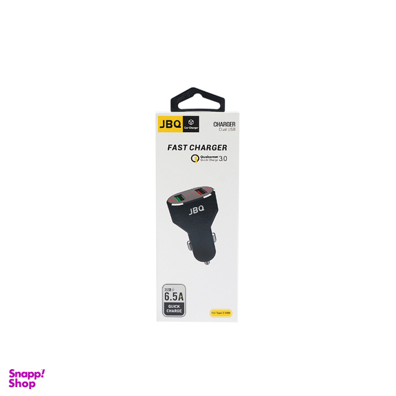 شارژر فندکی 32.5 وات جی بی کیو مدل C65 به همراه کابل Type-C