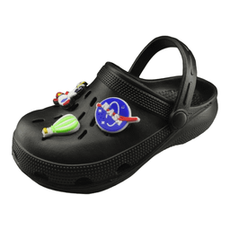 صندل بچگانه زیتون طرح کراکس مدل فضایی رنگ مشکی