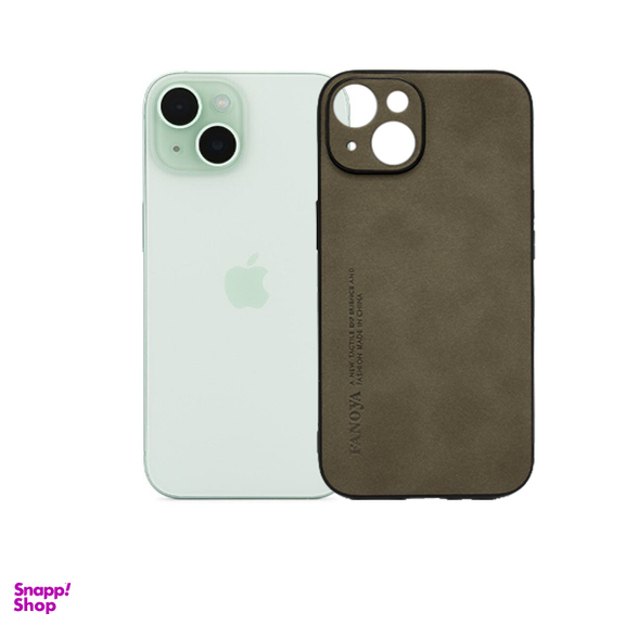 قاب گوشی موبایل چرمی لاکچری FANOYA اپل مدل iPhone 15