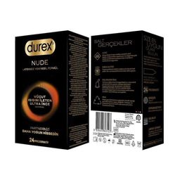 کاندوم بدون لاتکس دورکس مدل Nude بسته 24 عددی