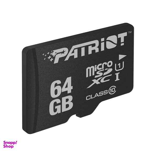 کارت حافظه microSDXC پتریوت مدل LX کلاس 10 استاندارد UHS-I U1 سرعت 80 MBps ظرفیت 64 گیگا بایت