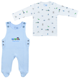 ست تیشرت و سرهمی نوزادی اسپیکو مدل ترن کد 3