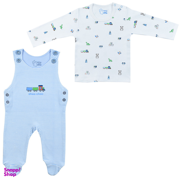 ست تیشرت و سرهمی نوزادی اسپیکو مدل ترن کد 3