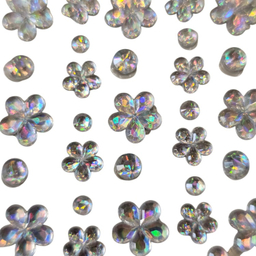 نگین صورت و ناخن طرح گل کد 105 بسته 167 عددی