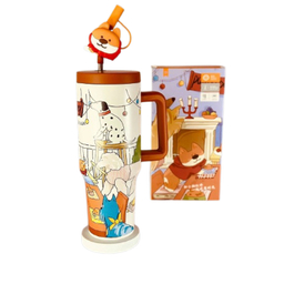 تراول ماگ تامبلر دیلر طرح سگ ظرفیت 1200 میلی لیتر