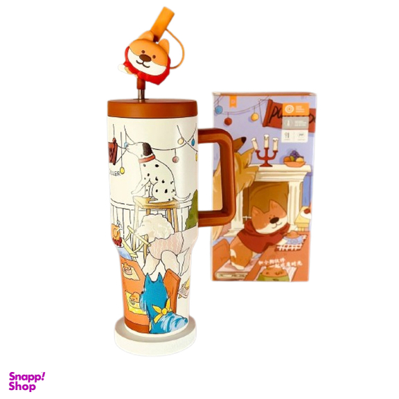 تراول ماگ تامبلر دیلر طرح سگ ظرفیت 1200 میلی لیتر