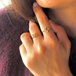 انگشتر طلا 18 عیار زنانه میو گلد مدل پروانه کد R1114 سایز 51