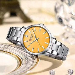 ست ساعت مچی عقربه ای زنانه و مردانه کورن مدل 9090SYS