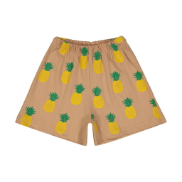 ست تیشرت و شلوارک دخترانه مادر مدل پینا کد AM-MA-Pina رنگ نسکافه ای