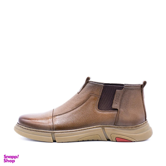 نیم بوت مردانه مدل S3 رنگ گردویی