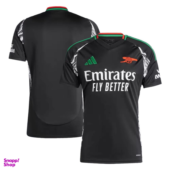 ست تیشرت و شلوارک ورزشی پسرانه مدل آرسنال Away 2025