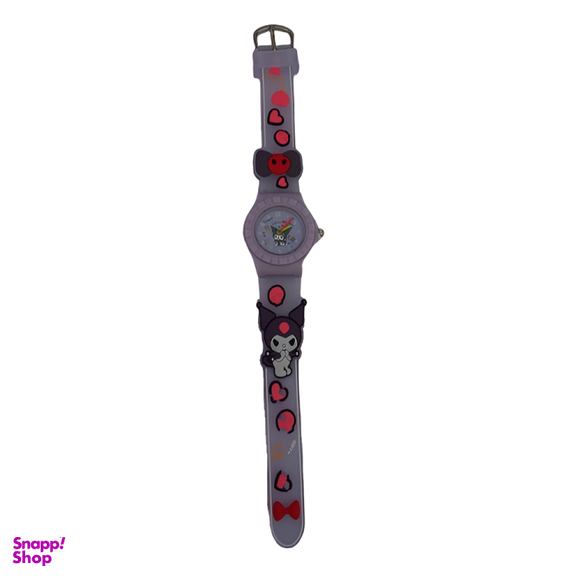 ساعت عقربه ای سیلیکونی دخترانه طرح کرومی کد 10