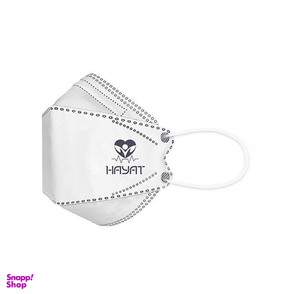 ماسک سه بعدی 5 لایه دیپلمات حیات رنگ مشکی بسته 10 عددی