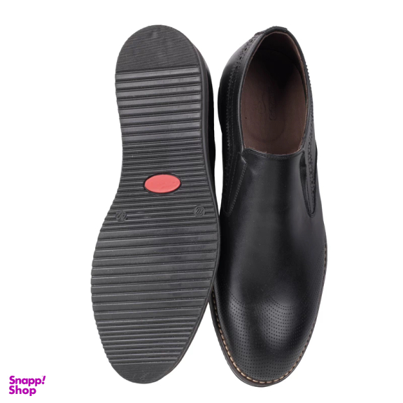کفش روزمره مردانه چرم کن ا مدل sh36 رنگ مشکی