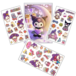 دفتر نقاشی 50 برگ مدل کرومی کد 100 به همراه برچسب کرومی