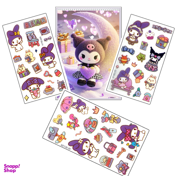 دفتر نقاشی 50 برگ مدل کرومی کد 100 به همراه برچسب کرومی