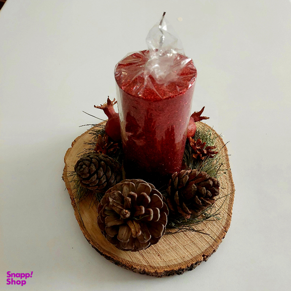 شمع کلاسیک مدل میوه های انار و کاج