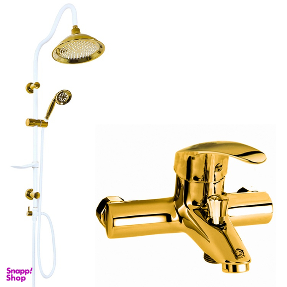 شیر حمام اندیکا مدل اسپانیا کد SH10 به همراه علم دوش