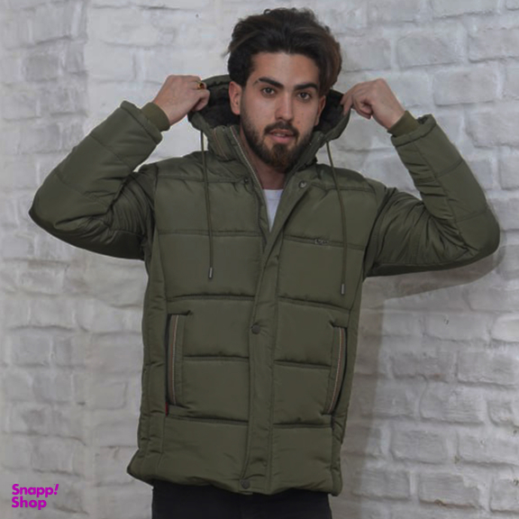 کاپشن مردانه مدل 1102 رنگ زیتونی