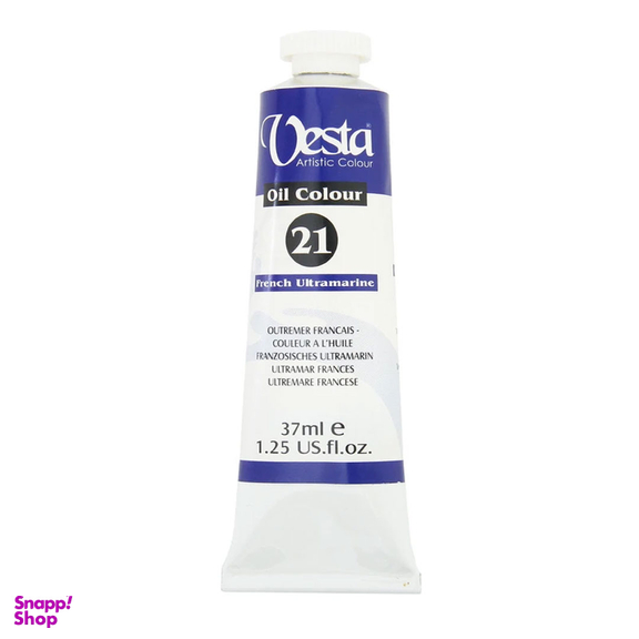 رنگ روغن وستا شماره 21 رنگ آبی الترامارین