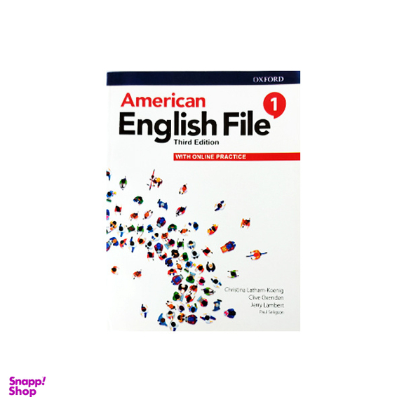کتاب American English File 1 2nd اثر جمعی از نویسندگان انتشارات آکسفورد به همراه کتاب کار