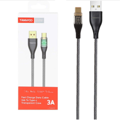کابل شارژ USB به Type-C ترانیو کد T-X40 طول 1 متر