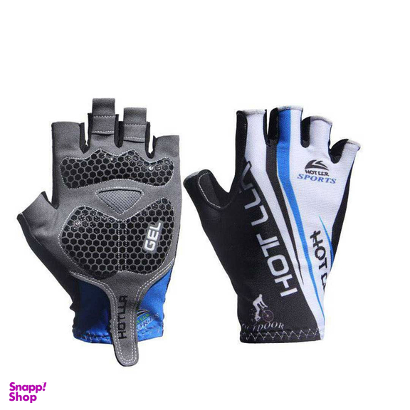 دستکش دوچرخه سواری هاتلر رنگ آبی