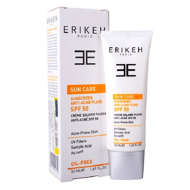کرم ضد آفتاب بی رنگ اریکه مدل Anti Acne حجم 50 میلی‌ لیتر