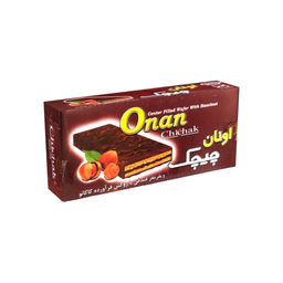 ویفر مغز فندقی با روکش کاکائو اونان چیچک بسته 24 عددی