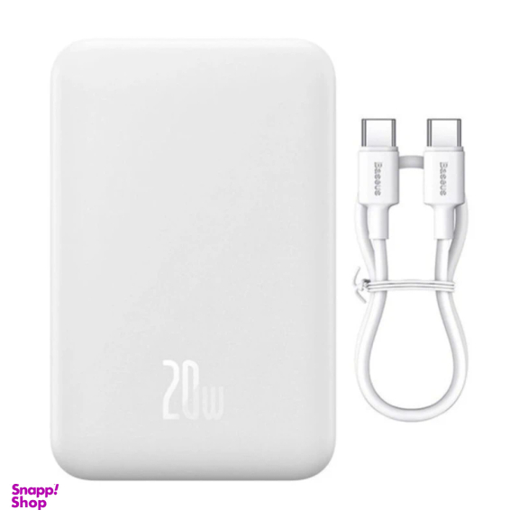 پاوربانک مغناطیسی 20 وات بیسوس مدل PPCXM20 ظرفیت 20000 میلی آمپر ساعت