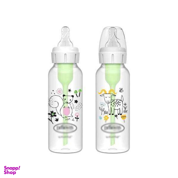 شیشه شیر دکتر براونز طرح سنجاب و بز مدل SB82042 گنجایش 250 میلی لیتر بسته 2 عددی