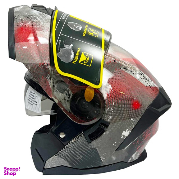 کلاه کاسکت لاوس مدل فک متحرک عینک دار کد LVS_4