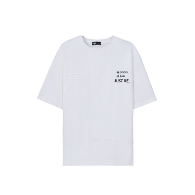 تیشرت زیگ مدل Just be رنگ سفید