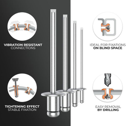 میخ پرچ هامر مدل 3x12mm بسته 50 عددی