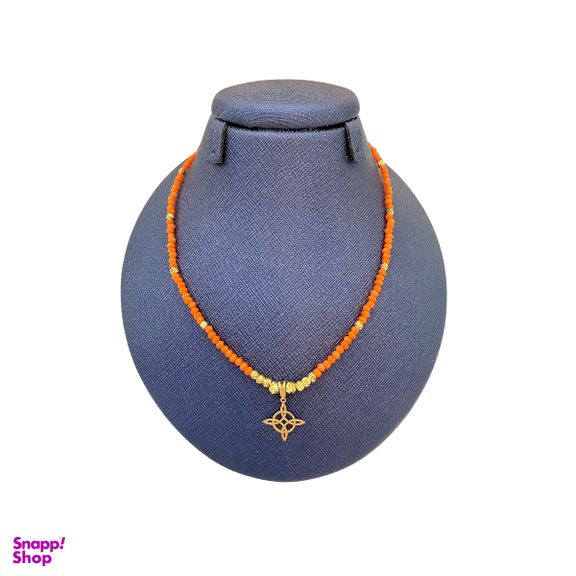 گردنبند طلا 18 عیار زنانه پانسی طرح مینیمال فانتزی کد nem33