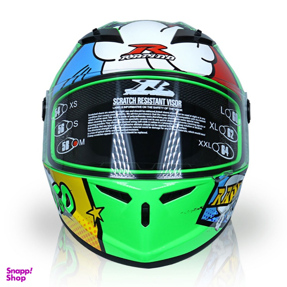 کلاه کاسکت راپیدو 982مدل let’s go رنگ سبز