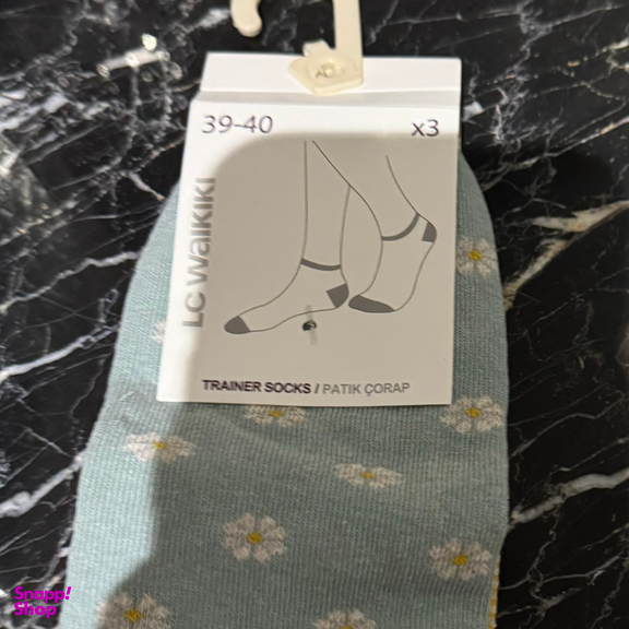 جوراب زنانه ال سی وایکیکی مدل Tork467 بسته 3 عددی