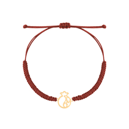 دستبند طلا 18 عیار زنانه درگونه مدل انار