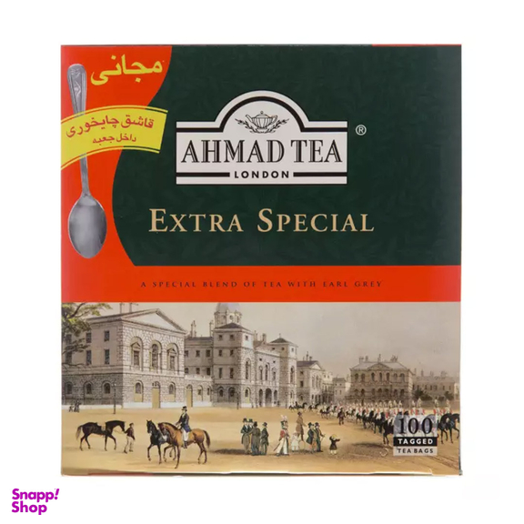 چای کیسه ای معطر احمد بسته 100 عددی