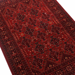 فرش ماشینی بزرگمهر کد 78010 طرح بلوچی زمینه لاکی