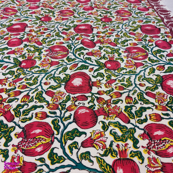 پارچه رومیزی قلمکار مدل یلدا کد 100